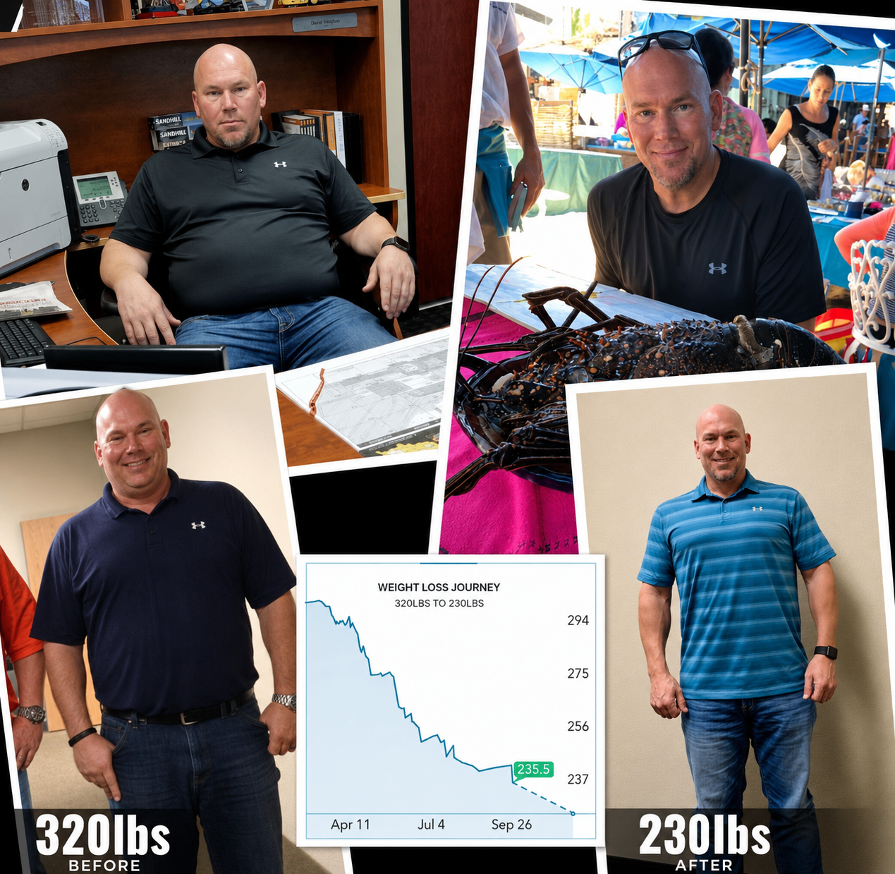 Forget The Gym client transformation — 210 lbs to 150 lbs, stronger, leaner, confident, for life
